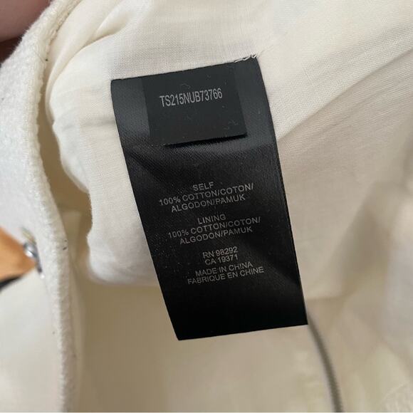 Revolve X Tibi Nuage Cap Sleeve Cropped Top in White - Picture 4 of 7